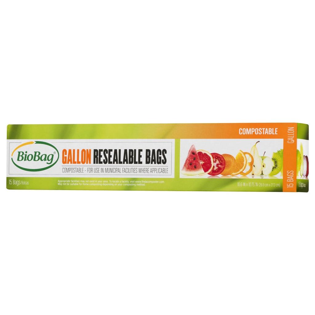 BIOBAG GALLON RESEAL BAG ( 12 X 15 CT   )